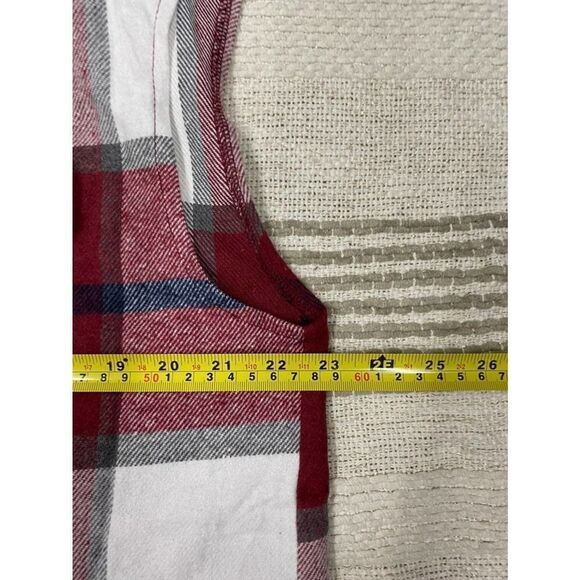 SHEIN Plaid Button Front Sleeveless Shirt Large - Picture 6 of 10